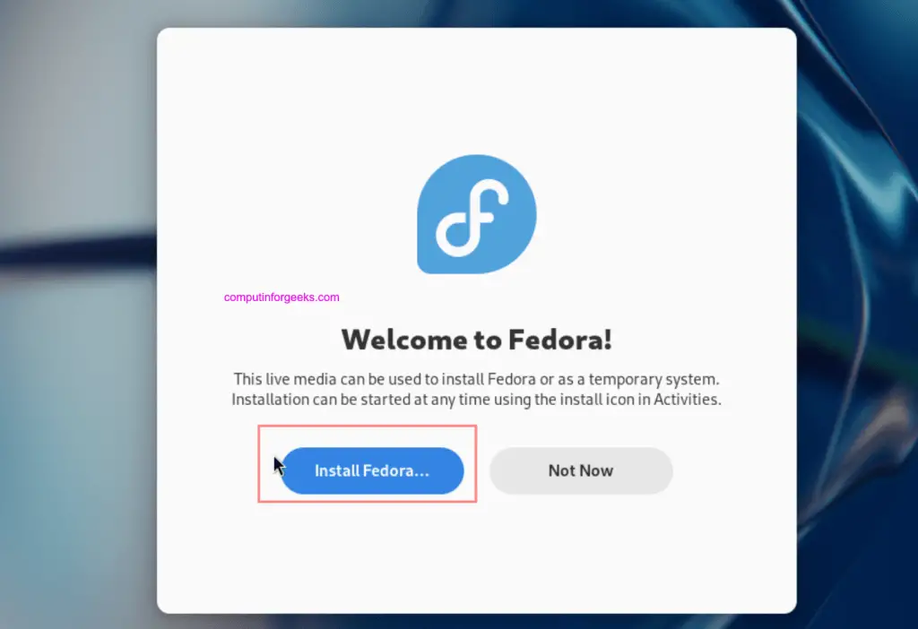 Fedora 39 Released - Steps of Installing it in your computer 3 install fedora 39 03