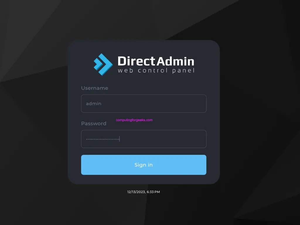 Installing DirectAdmin on Rocky Linux 8 / AlmaLinux 8 1 DirectAdmin 01