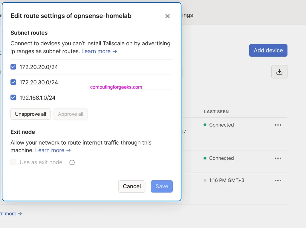 Install and Configure Tailscale Client on OPNsense 9 Enable SSH Server OPNsense 12