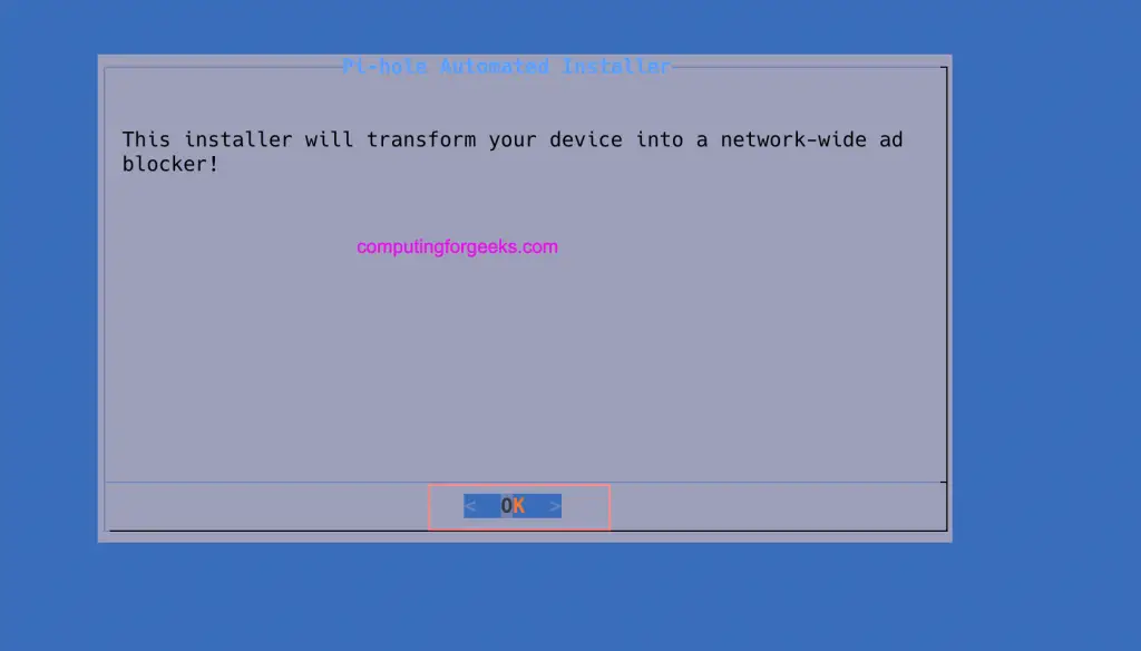 Install Pi-hole Network Ad Blocker on Debian 12/11/10 1 Pi hole debian 01