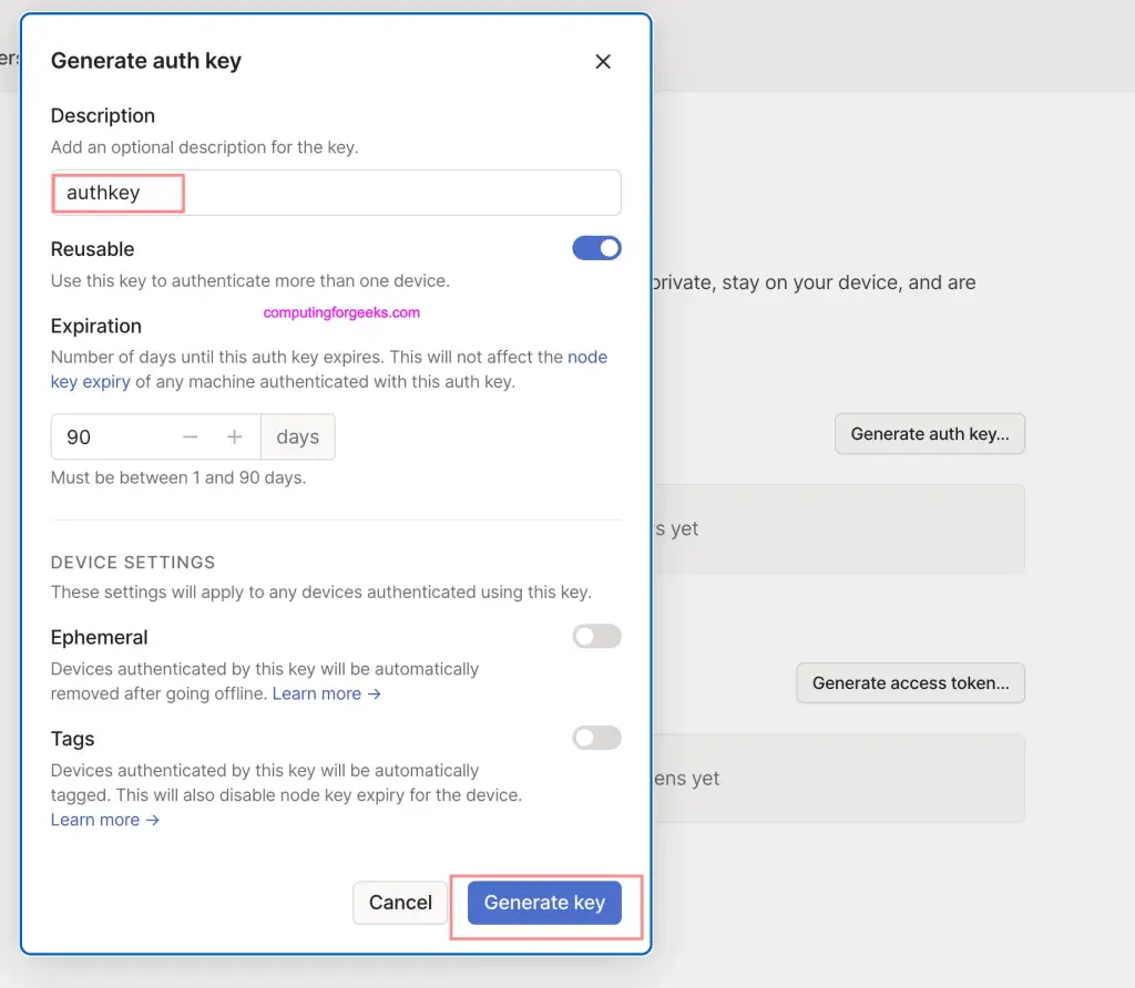 Install and Configure Tailscale Client on OPNsense 2 image 5