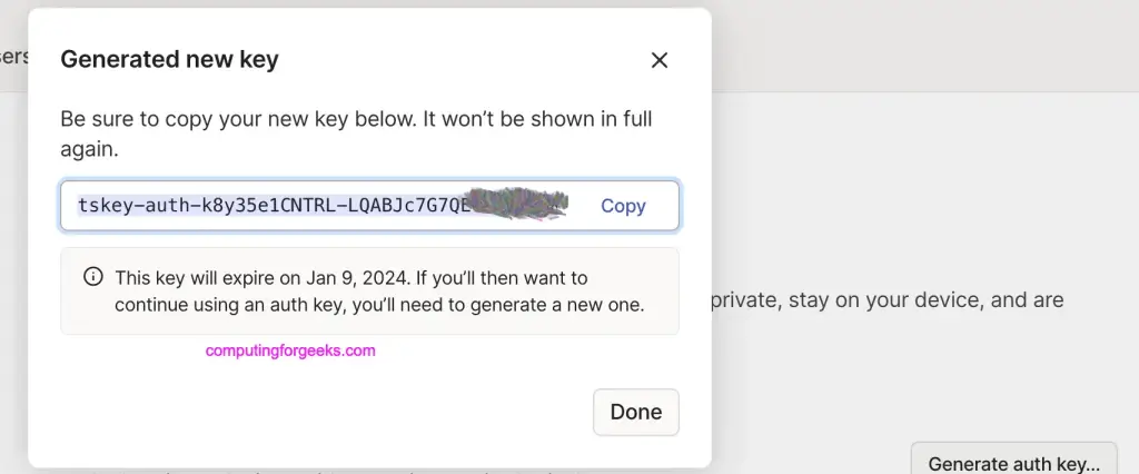Install and Configure Tailscale Client on OPNsense 3 image 6
