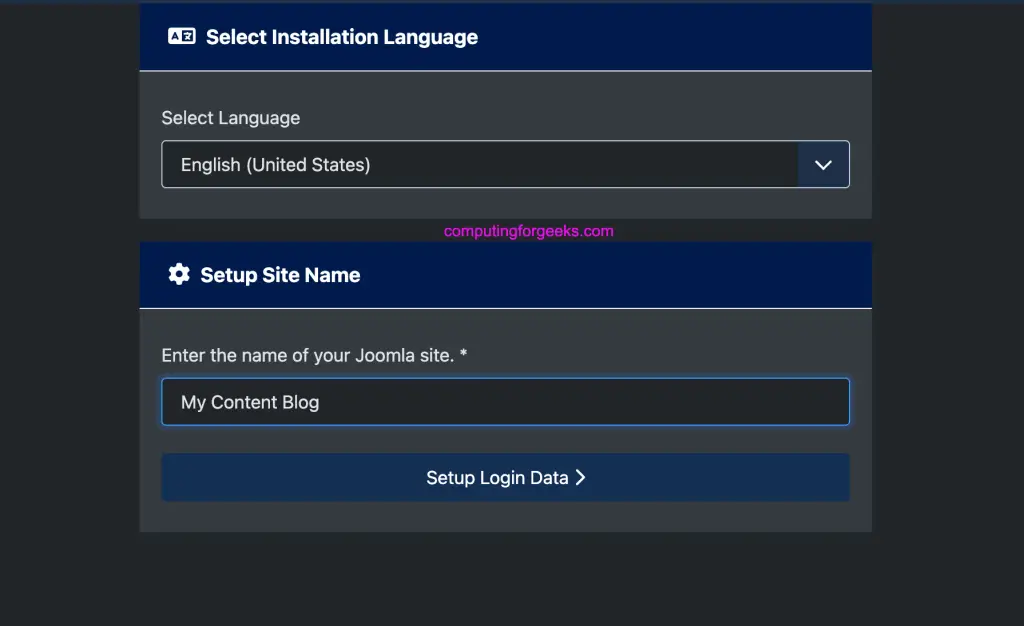 Install Joomla on Ubuntu or Debian with Let's Encrypt SSL 1 install joomla 01