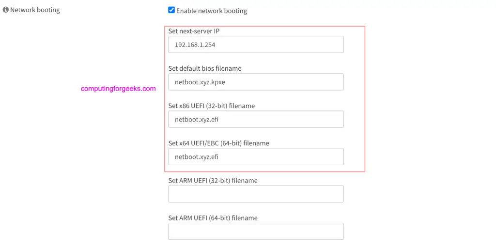 Setup iPXE Server on Ubuntu or Debian using netboot.xyz 6 netboot.xyz on tftp opnsense 03