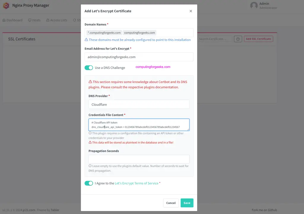 How To Run Nginx Proxy Manager in Docker Container 7 Install Nginx Proxy Manager 08