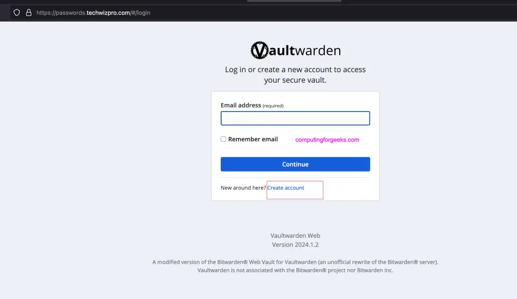Install Vaultwarden 03