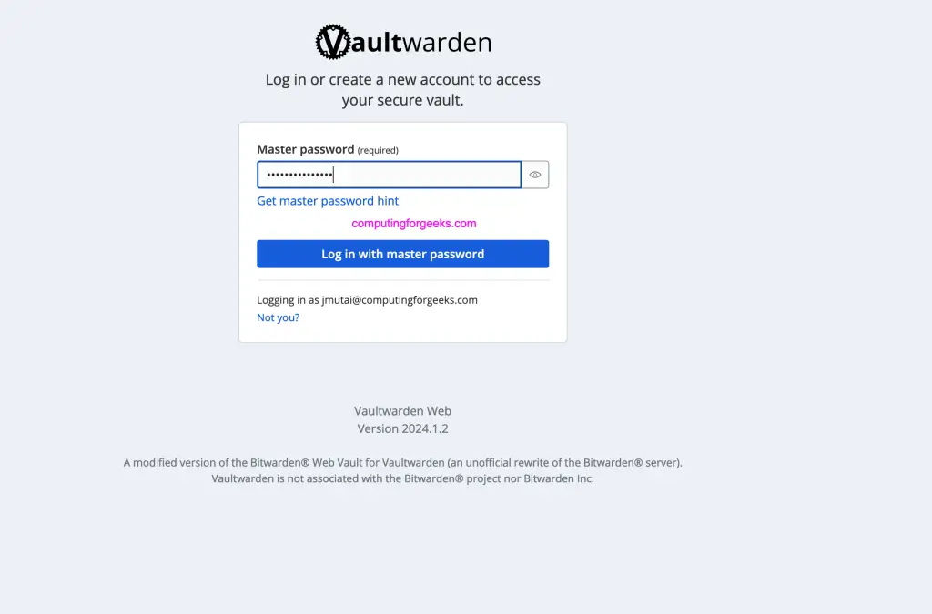 Install Vaultwarden 06