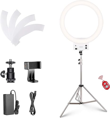 Popular Ring Lights for Content Creators in 2024 7 Neewer 18 inch White LED Ring Light