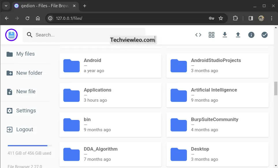 how to run linux file manager on web browser 02 1