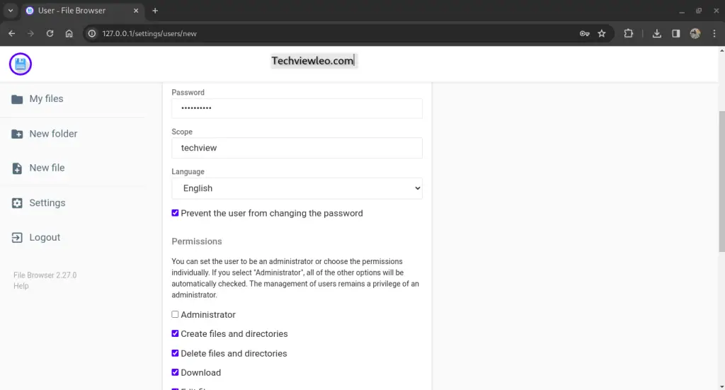 how to run linux file manager on web browser 08