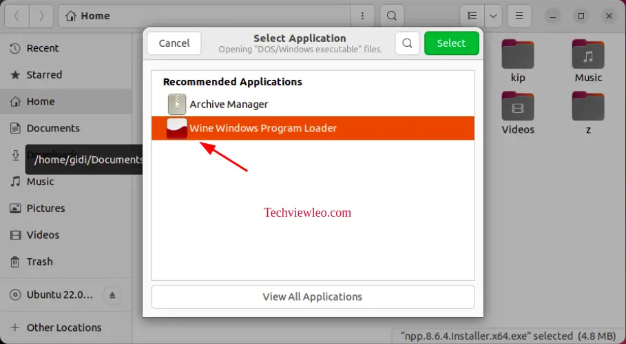 run windows apps on ubuntu debian using winetricks 06