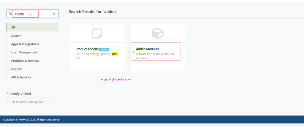Install and Configure DirectAdmin Extended For WHMCS 5 DirectAdmin Extended For WHMCS 04