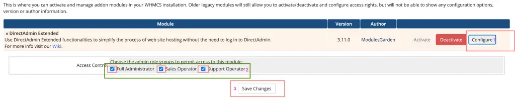 Install and Configure DirectAdmin Extended For WHMCS 7 DirectAdmin Extended For WHMCS 06