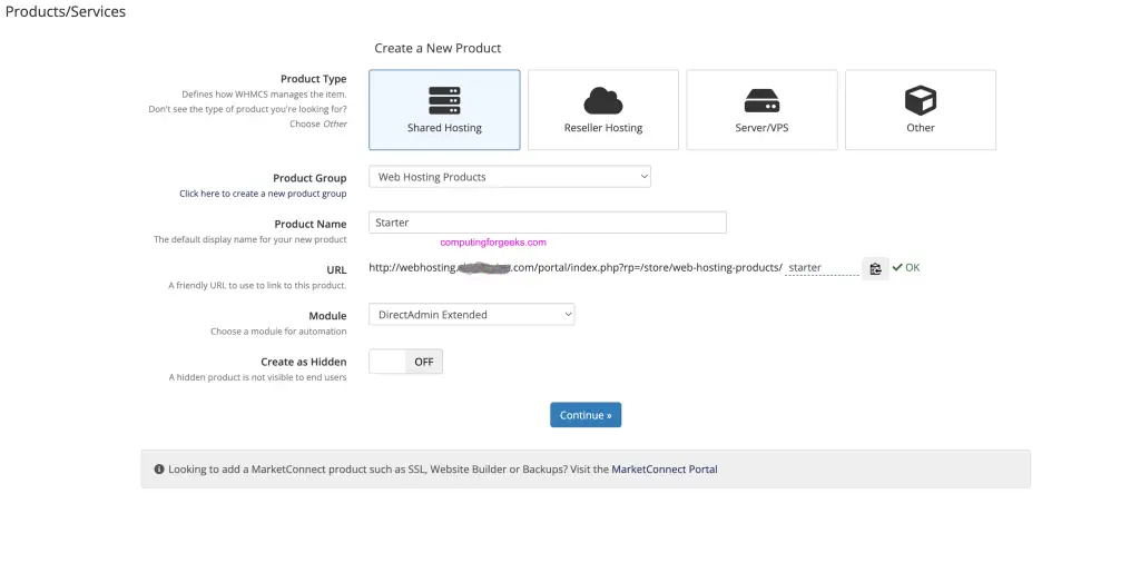 Install and Configure DirectAdmin Extended For WHMCS 22 DirectAdmin Extended For WHMCS 15