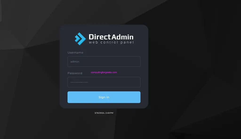 Install and Configure DirectAdmin Extended For WHMCS 17 Directadmin create package 01