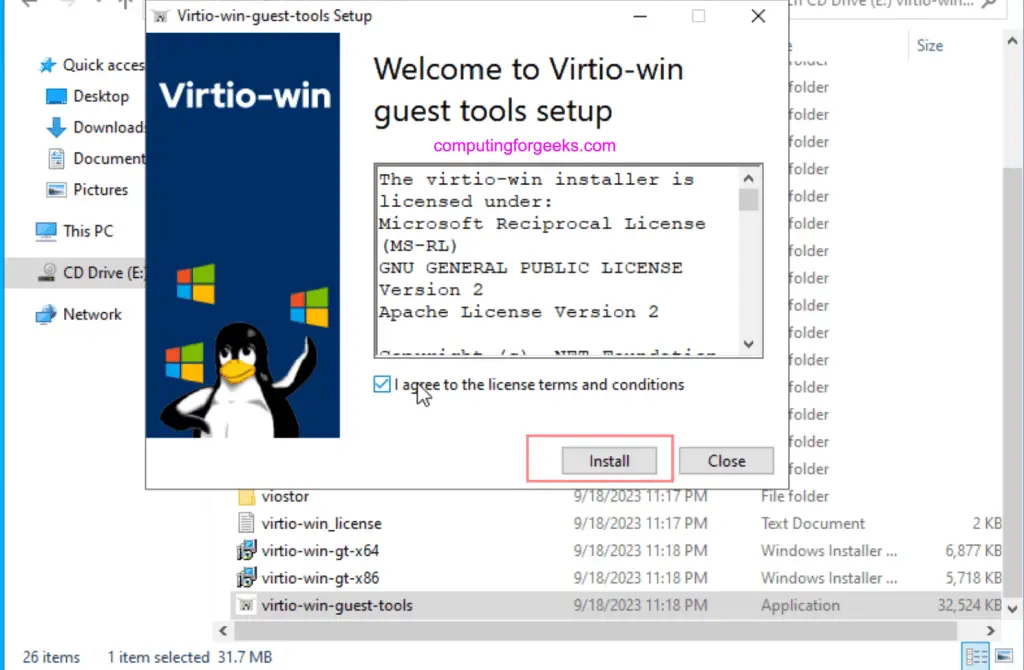 Installing VirtIO Drivers on Windows Server Server / Windows 11 14 Install VirtIO Drivers on windows 13