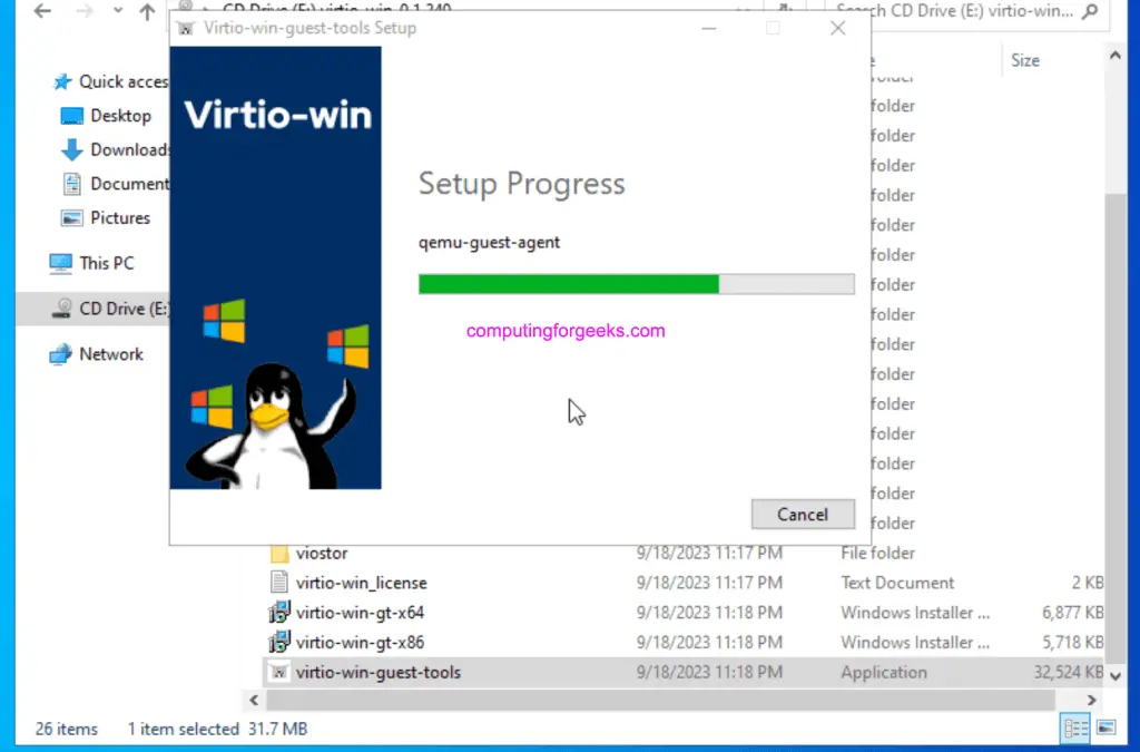 Installing VirtIO Drivers on Windows Server Server / Windows 11 15 Install VirtIO Drivers on windows 14
