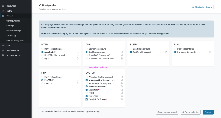Install froxlor ubuntu debian 14
