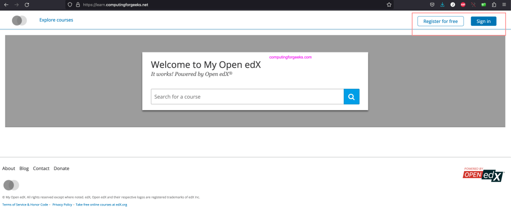Install and Run Open edX Tutor LMS in Docker Containers 5 Setup Open edX 05