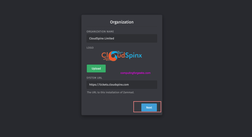 Install Zammad Ticketing System on Rocky 8 | CentOS 8 3 Zammad Ticketing System 04