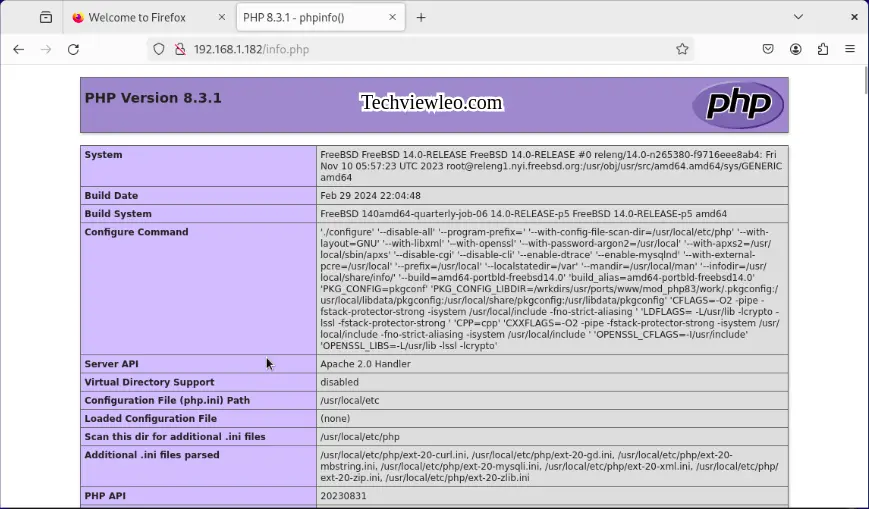 how to install and use php8.3 on freebsd14 13 06