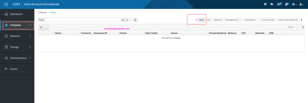 Install oVirt Compute Node on CentOS Stream 9 / Rocky 9 1 ovirt node hypervisor 01