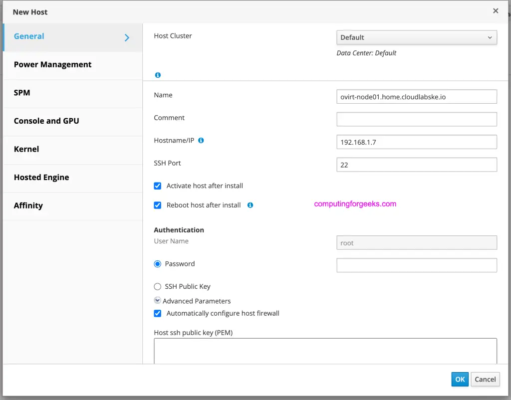 Install oVirt Compute Node on CentOS Stream 9 / Rocky 9 2 ovirt node hypervisor 02