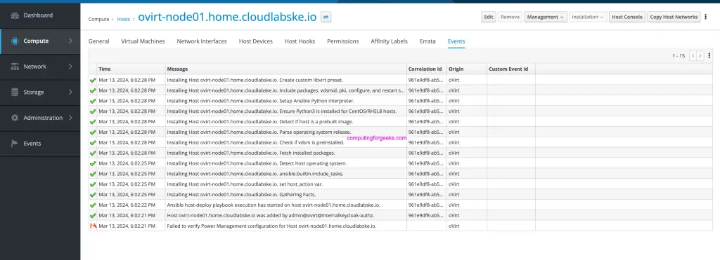 Install oVirt Compute Node on CentOS Stream 9 / Rocky 9 7 ovirt node hypervisor 07