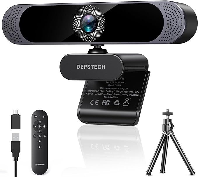7 Recommended 4K Webcams in 2024 6 DEPSTECH 4K Webcam