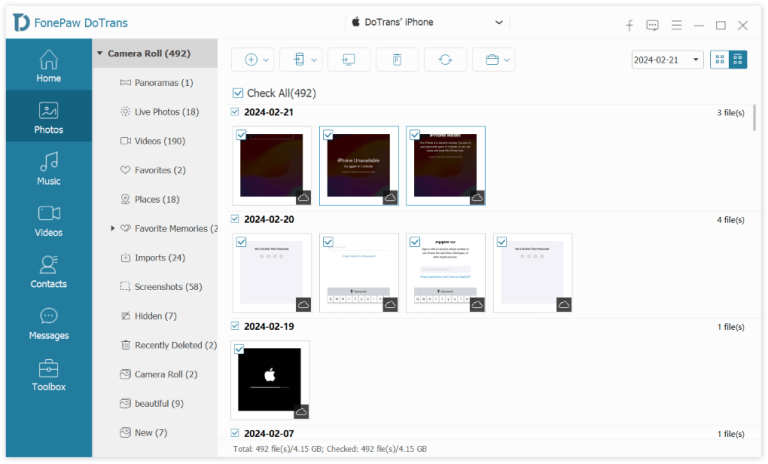 Import Photos from iPhone to Windows