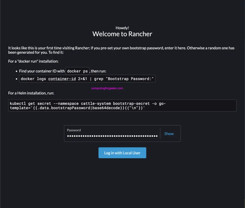 How To Install Rancher on Ubuntu 24.04|20.04|18.04 1 Install Rancher 01