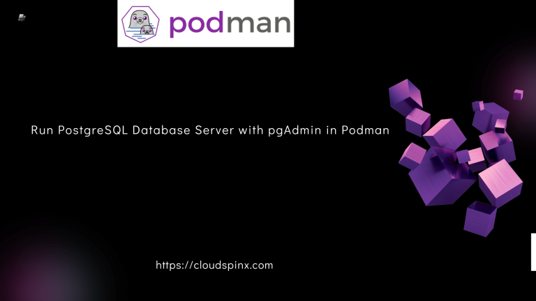Run PostgreSQL with pgAdmin in Podman