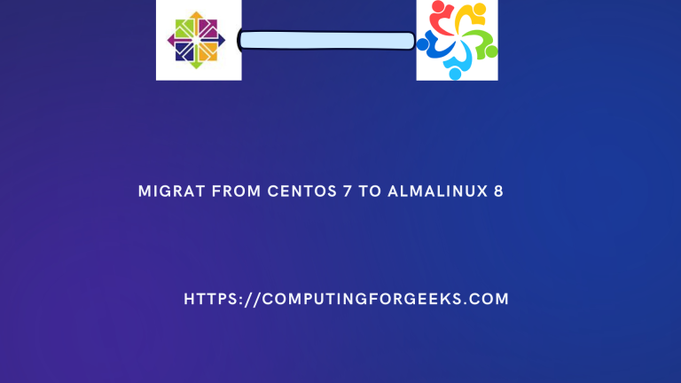 centos 7 to almalinux 8