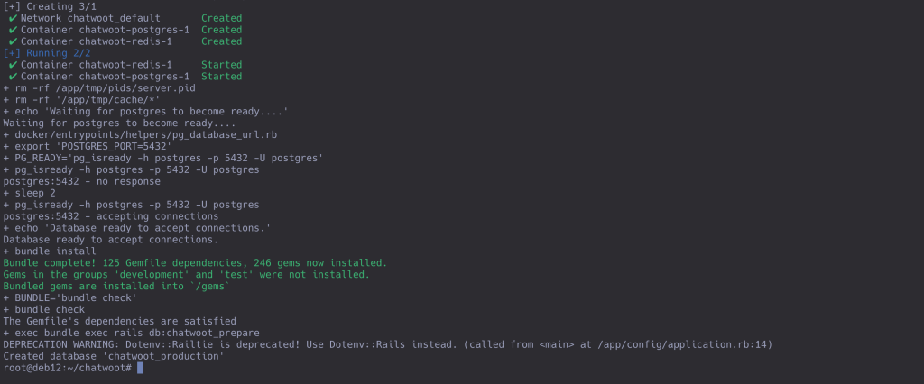chatwoot db migrations