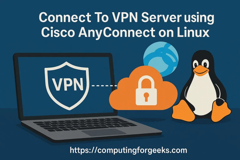 connect to vpn server using cisco anyconnect