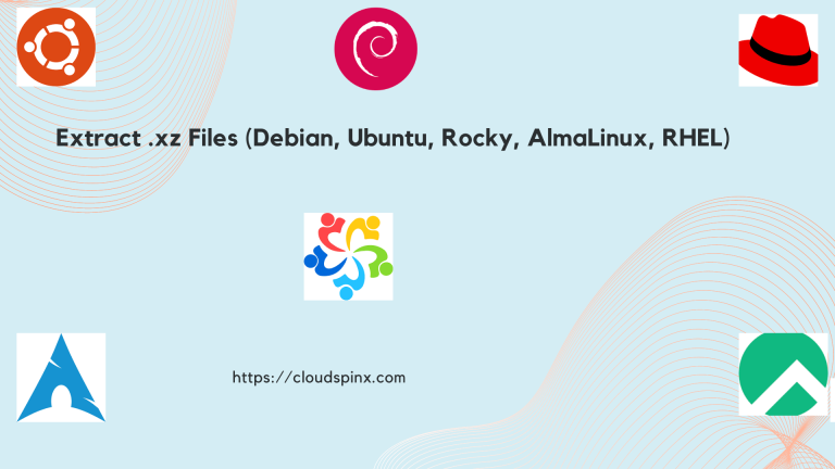 extract xz files on linux
