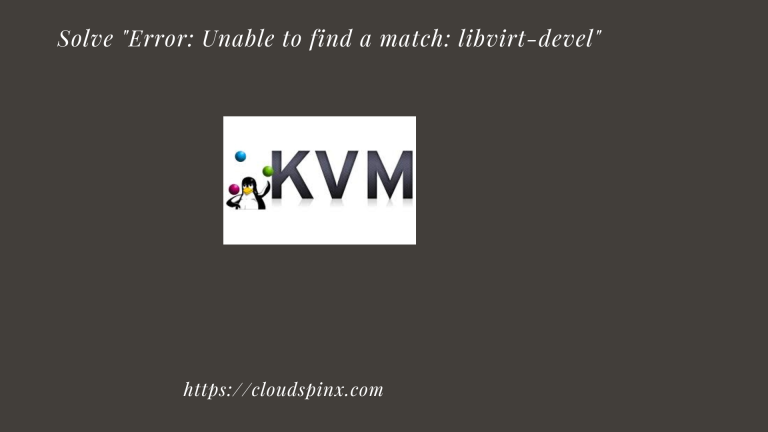 install libvirt devel package