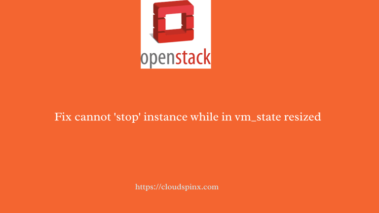 openstack vm resize