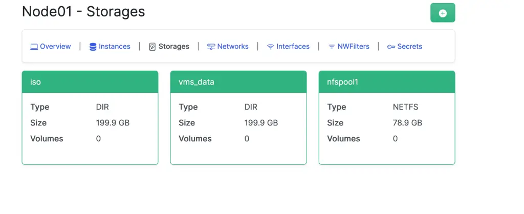 webvirtcloud add nfs storage pool 03