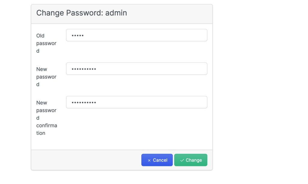 webvirtcloud change admin password 03
