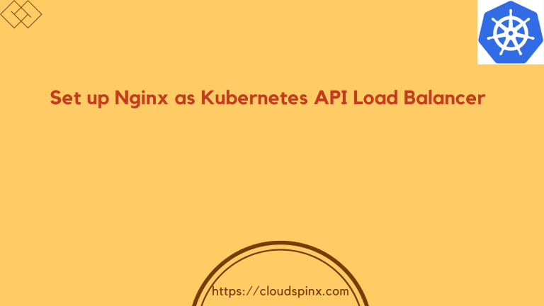 Set up Nginx as Kubernetes API Load Balancer