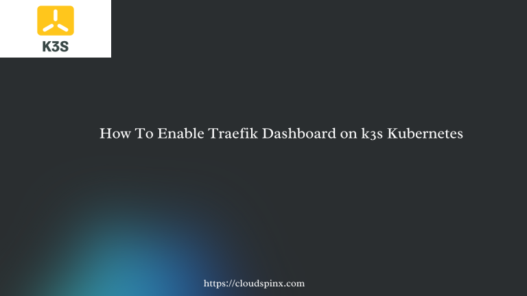 enable traefik dashboard k3s