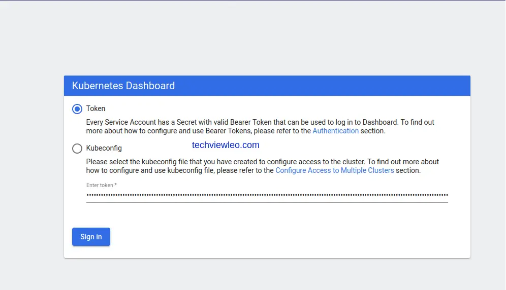 kubernetes dashboard 01