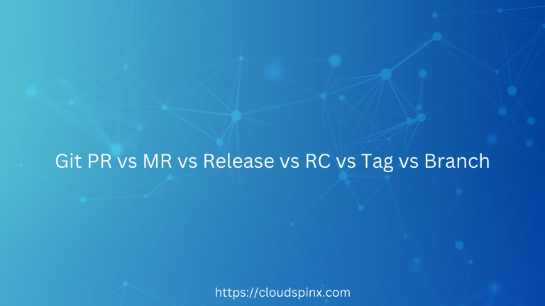 Git PR vs MR vs Release vs RC vs Tag vs Branch min