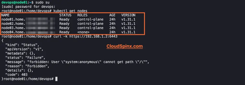using OPNsense as load balancer for kubernetes api server on port 6443 08