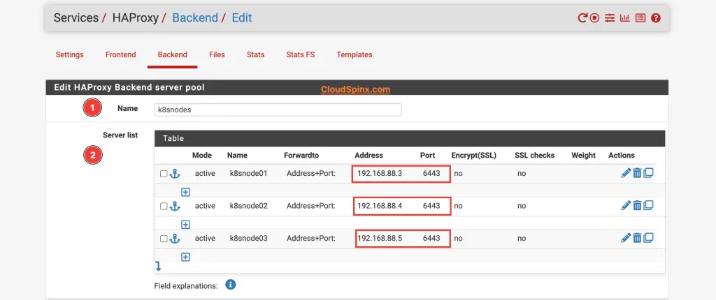using pfSense as load balancer for kubernetes api server on port 6443 03