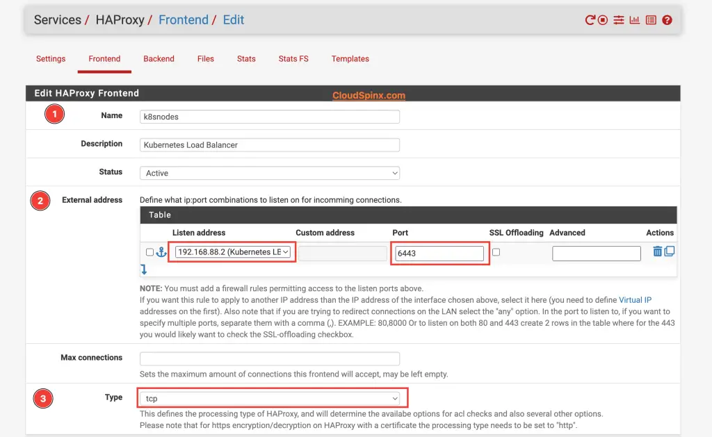 using pfSense as load balancer for kubernetes api server on port 6443 05
