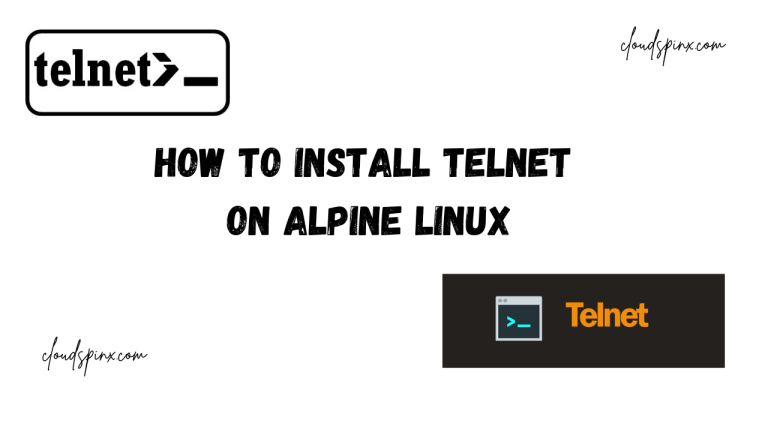 How To Install Telnet on Alpine Linux
