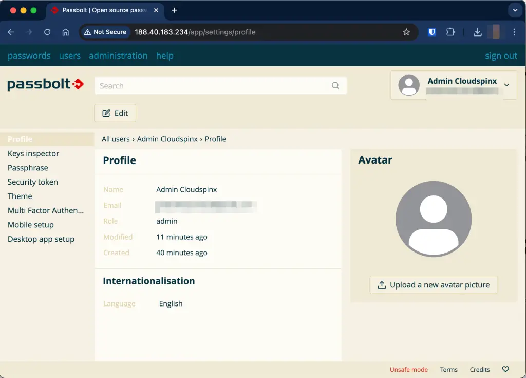 How To Run Passbolt Password Manager in Docker Container 07