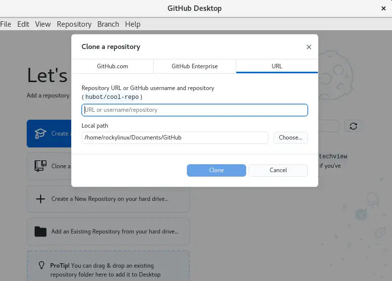 Install GitHub Desktop on Rocky Linux 8 CentOS 8 AlmaLinux 8 4